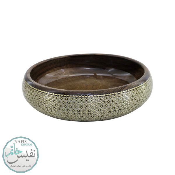 کاسه آجیل خوری خاتم چوب گردو